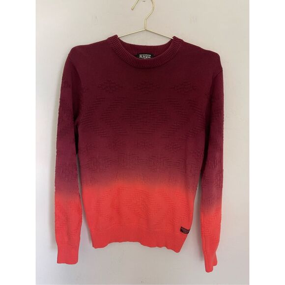Scotch & Soda Other - SCOTCH & SODA Dip-Dyed Jacquard Sweater Size Small